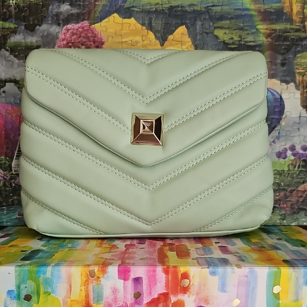 Mint Green Quilted Women's Bag